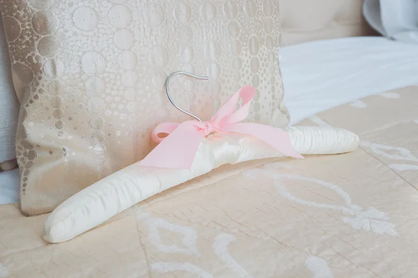Wedding dress hanger — Stock Photo, Image
