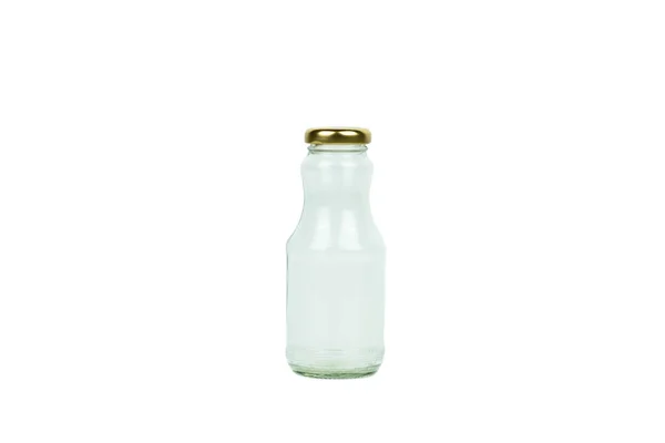 Botella Vidrio Reciclado Residuos Sobre Fondo Blanco Camino Recorte Fondo —  Fotos de Stock