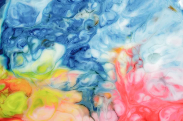 Colorarea alimentelor pe fundal abstract de lapte — Fotografie, imagine de stoc