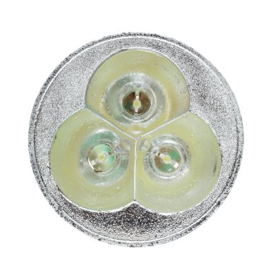 LED ampul izole kırpma yolu, beyaz arka plan üzerinde.