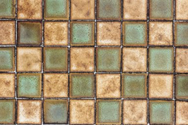 Eski Seramik Karo desen arka plan duvar.