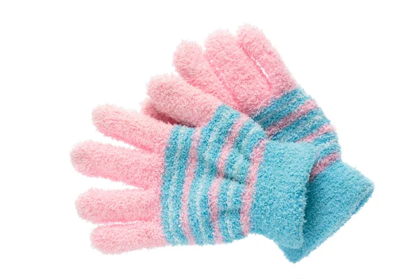 Wool gloves isolated on white background. — Stock Photo, Image