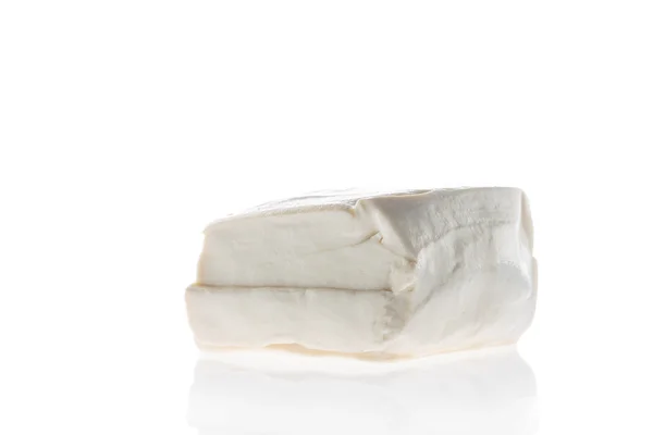 Tofu sobre fundo branco, coalhada de feijão, bolo de soja , — Fotografia de Stock