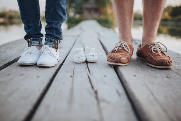 erkek ve kadın ayak ve küçük Ayakkabı