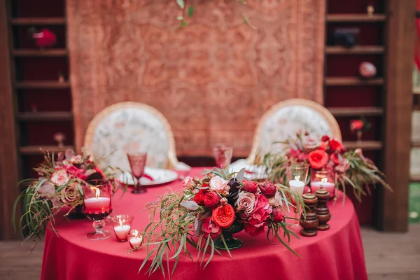 Decoração do banquete de casamento — Fotografia de Stock