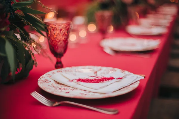 Bela decoração de casamento — Fotografia de Stock