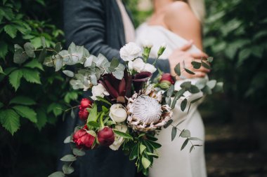 Düğün, gelin ve damat.