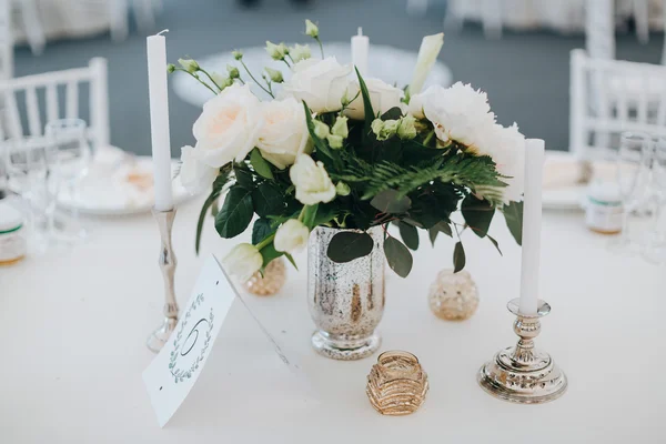 Decorações de mesa de casamento — Fotografia de Stock