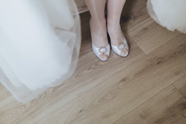 beyaz düğün ayakkabıları