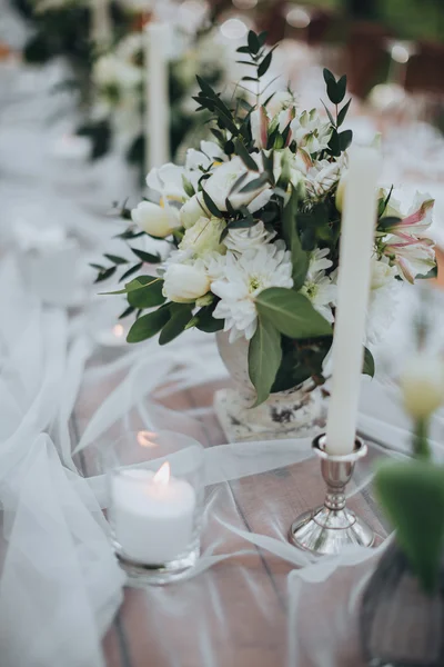 Mesa do banquete de casamento — Fotografia de Stock