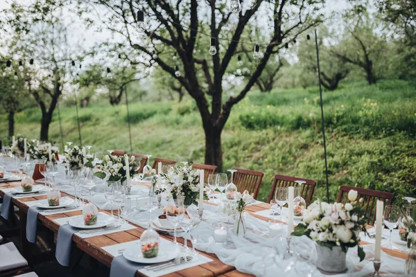 Mesa de banquete de boda — Foto de Stock