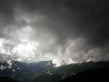 Oakridge tepelerinde sonbahar, Batı Cascades, Oregon