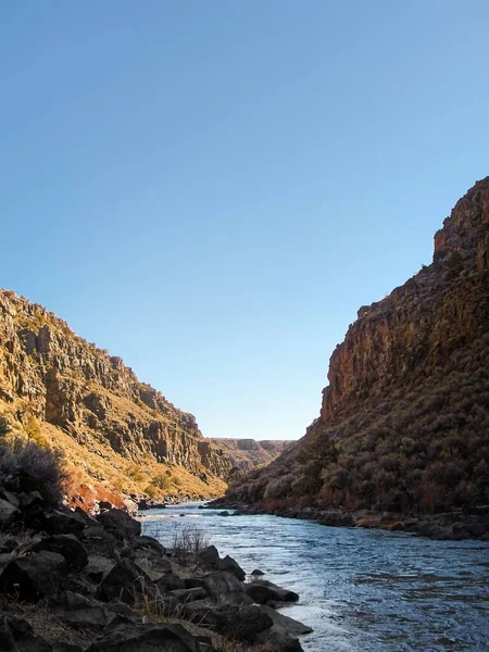 Long Rio Grande Près Los Ojos Nouveau Mexique — Photo