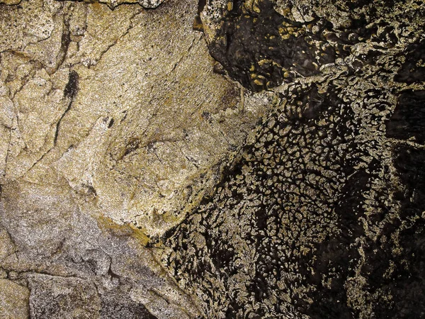 Gyllene Självlysande Mikrober Lava Beds National Monument Grottor Norra Sierra — Stockfoto