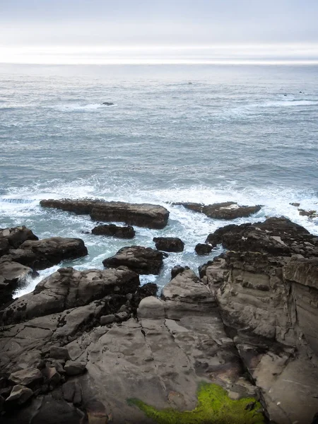 Crépuscule Décembre Cap Arago Près Coos Bay Oregon Côte Pacifique — Photo