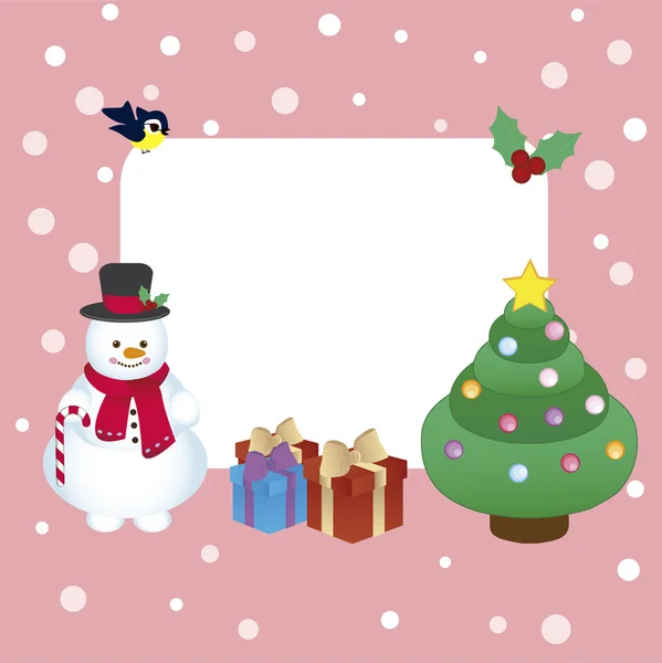 レトロなクリスマス カード — ストックベクタ