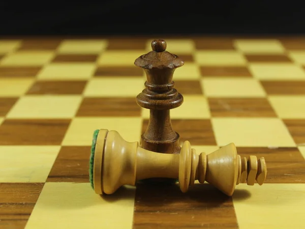 Vacker Schack Spel Med Olika Siffror Strategi Kul Kultur — Stockfoto
