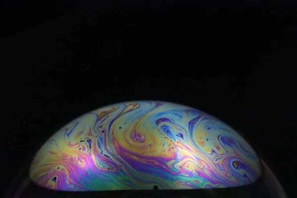Bello Artificiale Pianeta Pompa Sapone Diverso Raro Spettacolare Incredibile Galassia — Foto Stock