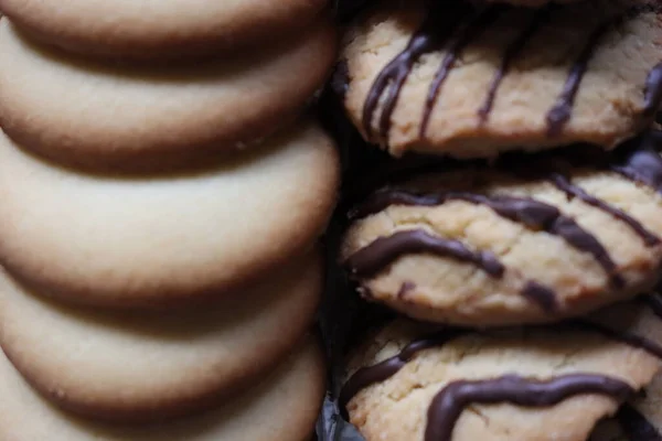 Deliciosos Biscoitos Com Olhar Incrível Cheiro Agradável Sabor Requintado — Fotografia de Stock