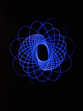 Işık soyut formlar simetrik yuvarlak renkler