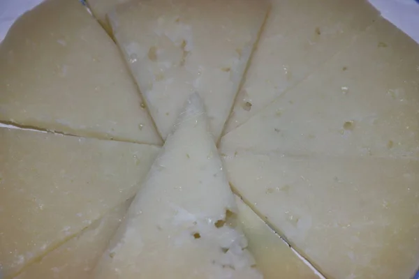 Вкусный Сыр Старый Традиционный Вкус Пахнет Овечьим Молоком — стоковое фото