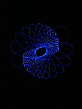 Işık soyut formlar simetrik yuvarlak renkler