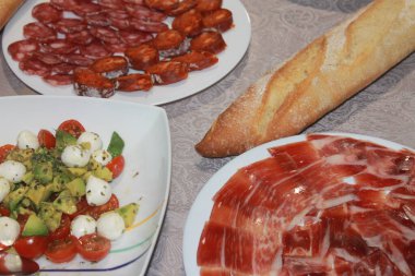 Lezzetli iştah açıcı iştah açıcı renkli enfes çiğ