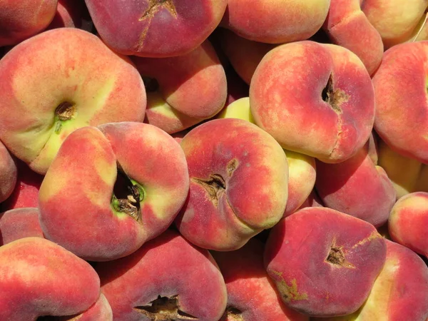 Finom Gyümölcs Őszibarack Paraguayi Sárgabarack Szín Illat Természetes Vitaminok — Stock Fotó