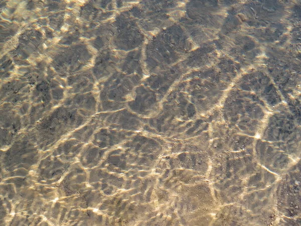 Reflexiones Abstractas Del Agua Ilumina Fondo Transparente Claro — Foto de Stock