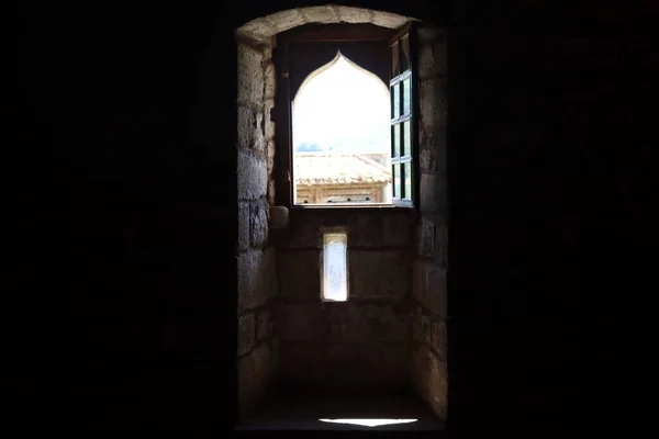 Güzel Kale Eski Taş Dirençli Siperler — Stok fotoğraf