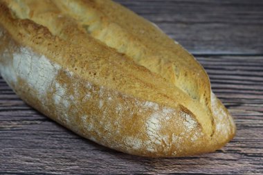 Lezzetli taze zanaatkar ekmeği Taze sağlıklı besleyici buğday unu