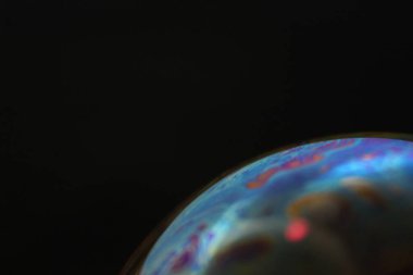 Gezegenlerin renkleri uzay küresinin soyut sabun fonlarını etkiler