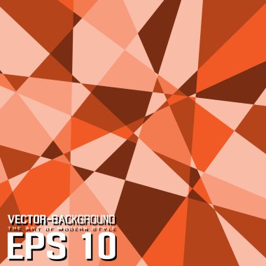 Basit arka plan şablonu soyut turuncu düşük Poli tarzı Modern tonlarında