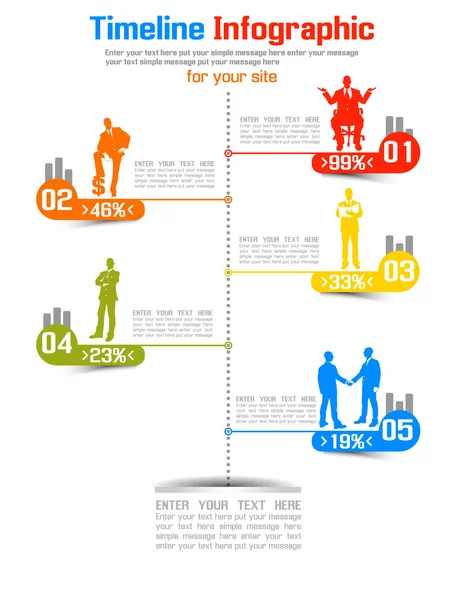 zaman çizelgesi Infographic yeni stili 5
