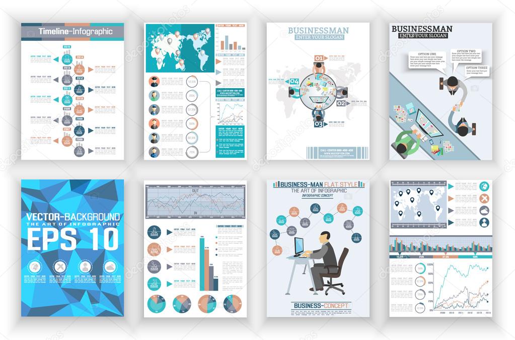 COLLECTION ABSTRACT BUSINESS DOCUMENTS,FLYERS,POSTERS AND PLACSRDS,FLAT,BUSINESS AND ICONS