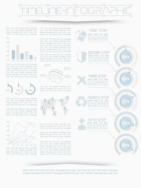 Infographic elementen voor webpagina 's — Stockvector