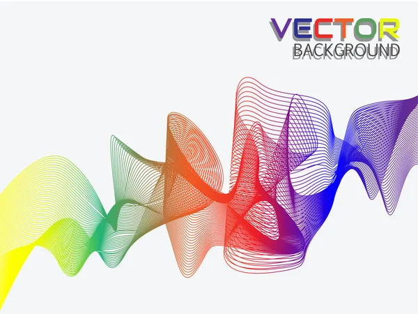 REAINBOW RIBBON EFFECT 9 — Stock Vector