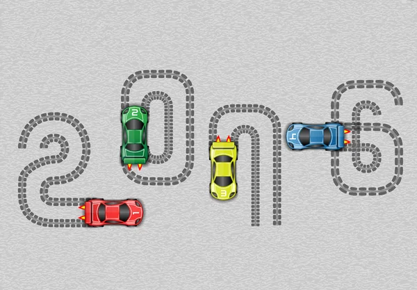 2016 arabalar mutlu yeni yıl yarış