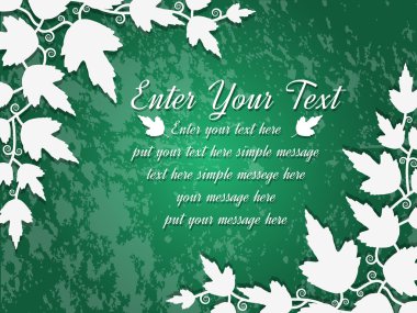 arka planı yeşil yaprakları