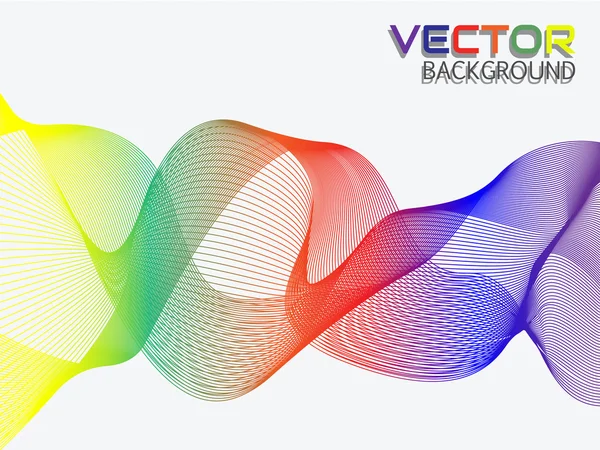 RAINBOW RIBBON EFFECT 35 — Stock Vector