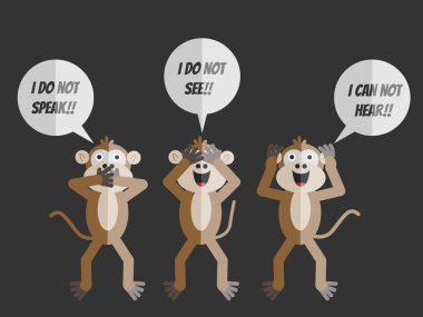 Üç maymun-Ben görmüyorum, Ben duyamıyorum, ı Don't Speak