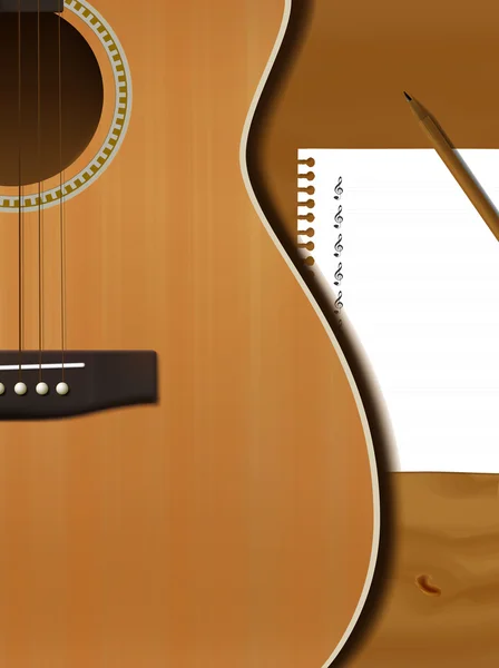 Guitarra — Vetor de Stock