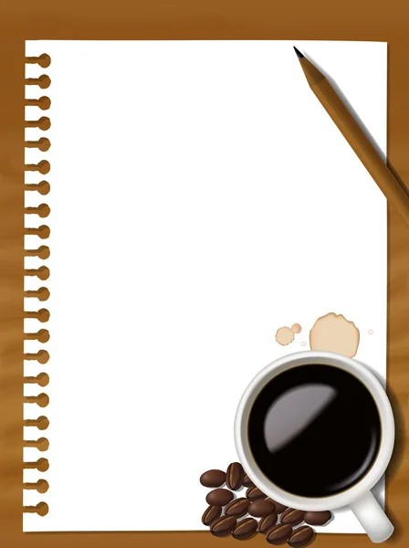 Coffee note2 — Stock Vector