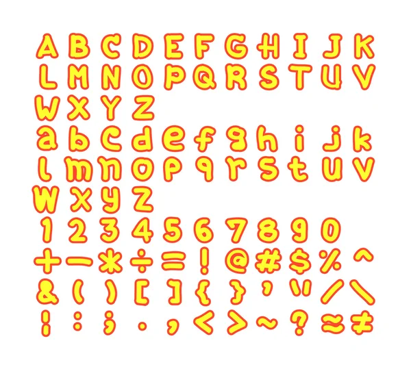 Буквы в наборе — стоковый вектор