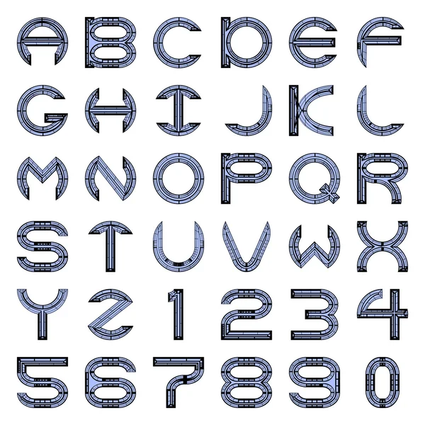 Lettres de l'alphabet — Image vectorielle