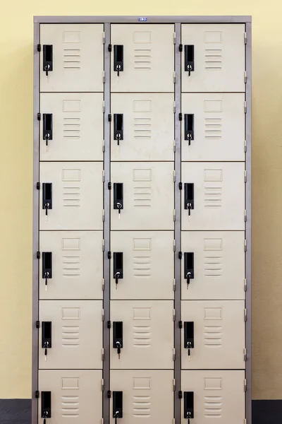 Lockers cabinets in a locker room. — Stock Photo, Image