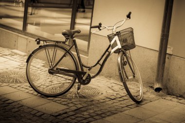 Klasik vintage retro şehir Bisiklet