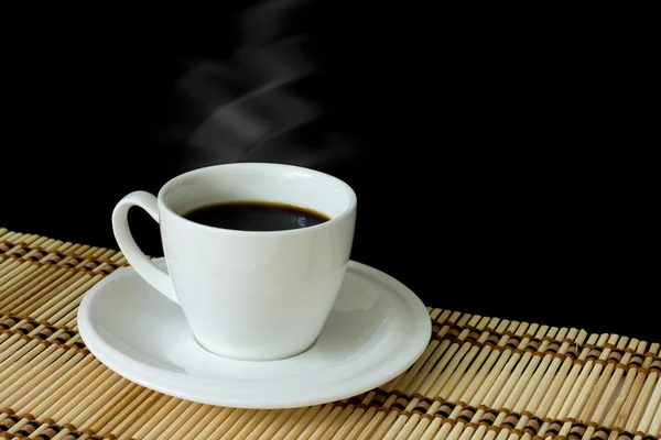 하얀 커피 한잔 — 스톡 사진