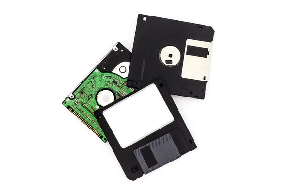 Floppy disk on white background — Stock Photo, Image