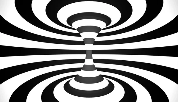 Soyut sarmal daire siyah ve beyaz